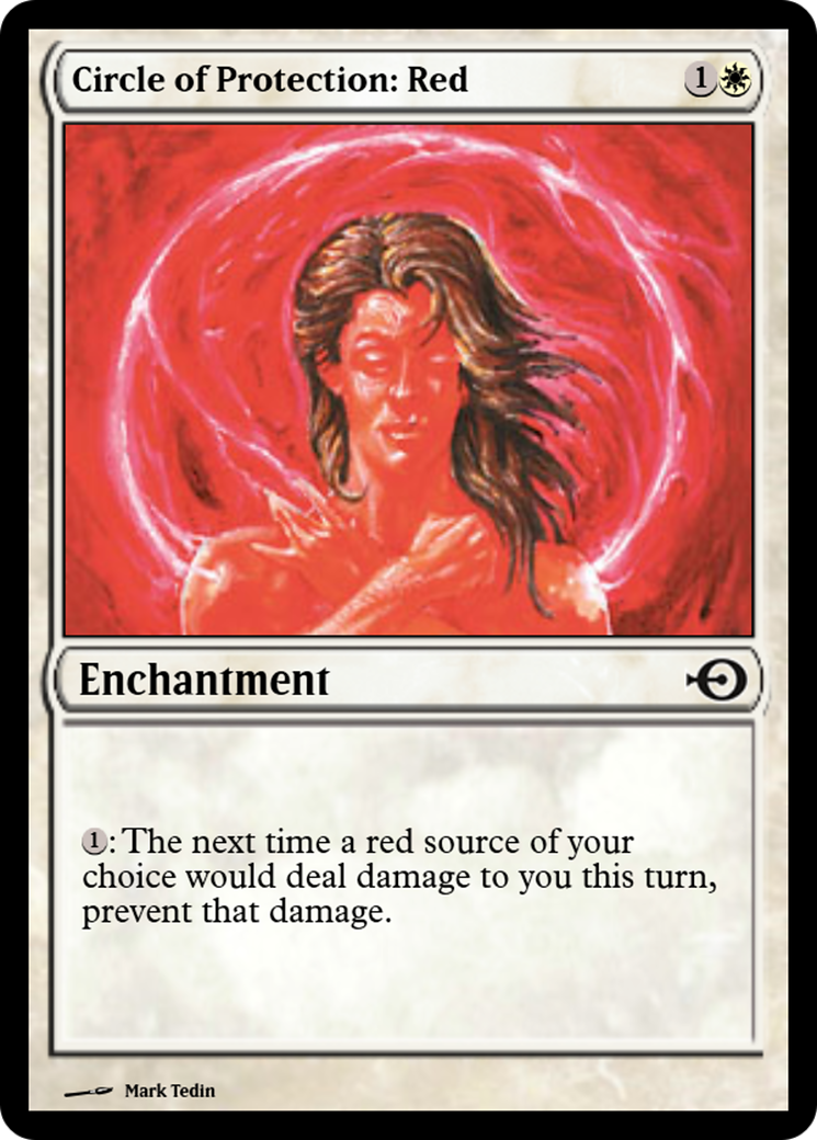 Circle of Protection: Red (PRM-31375) - Magic Online Promos Foil