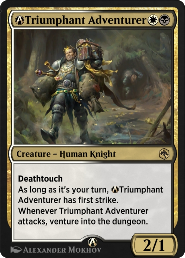 A-Triumphant Adventurer (AFR-A-237) - Adventures in the Forgotten Realms