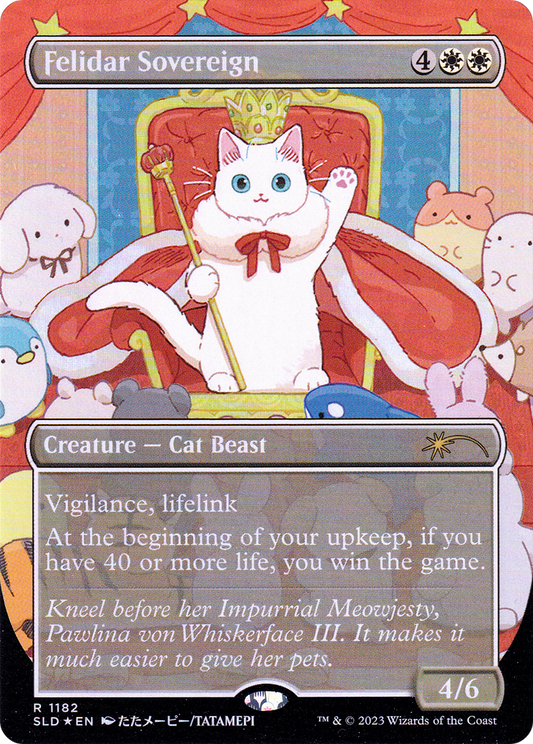 Felidar Sovereign (SLD-1182) - Secret Lair Drop (Borderless) Foil