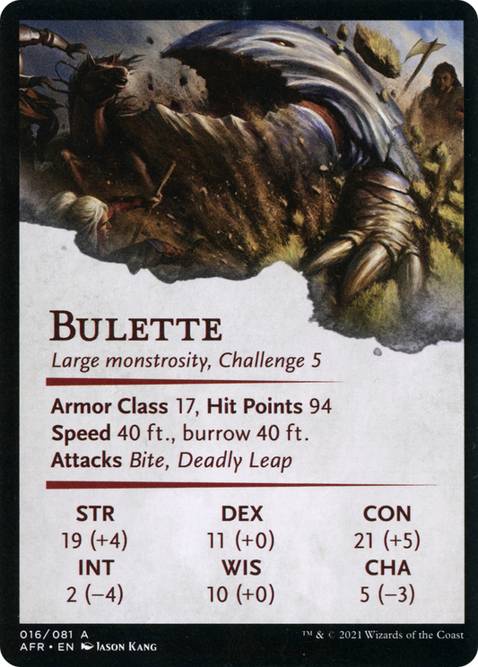 Bulette // Bulette (AAFR-016) - Adventures in the Forgotten Realms Art Series (Borderless)