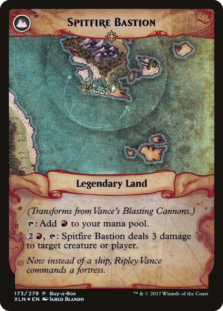 Vance's Blasting Cannons // Spitfire Bastion (BABP-173) - XLN Treasure Chest: (compasslanddfc) Foil
