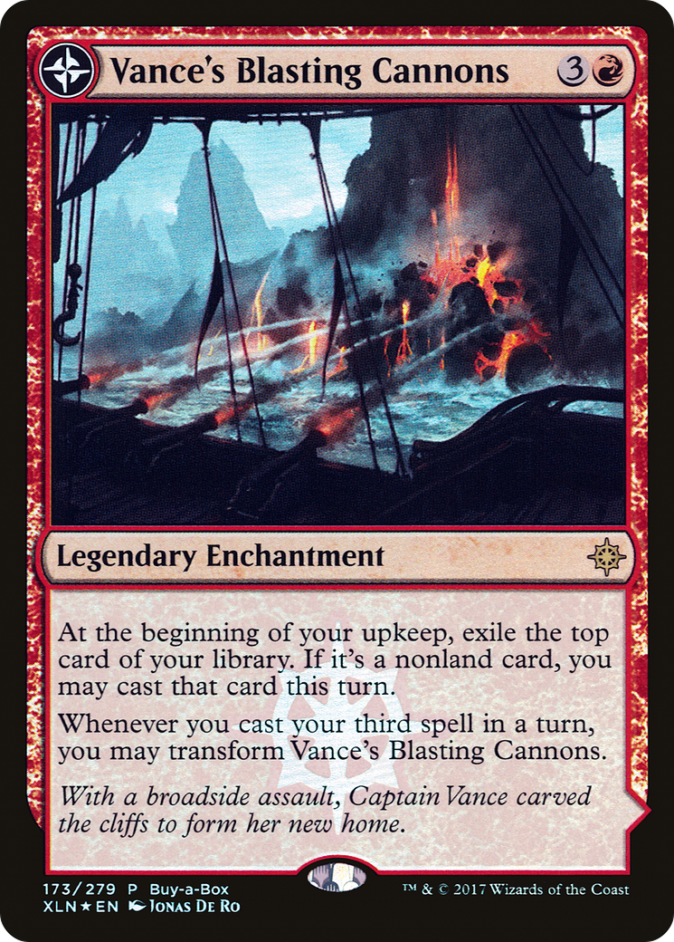 Vance's Blasting Cannons // Spitfire Bastion (BABP-173) - XLN Treasure Chest: (compasslanddfc) Foil