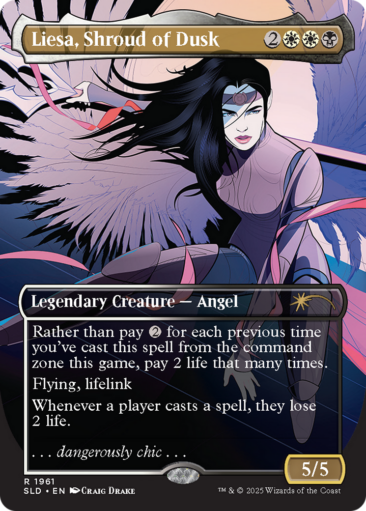 Liesa, Shroud of Dusk (SLD-1961) - Secret Lair Drop Series Foil