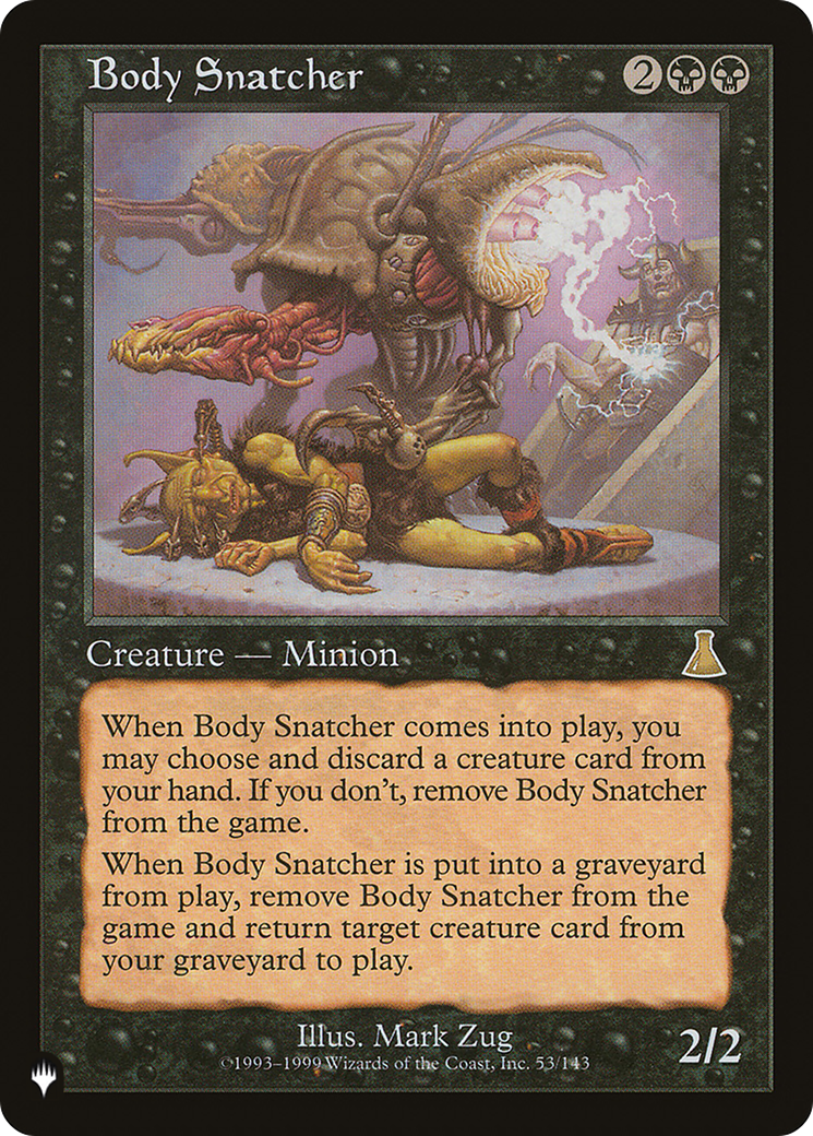 Body Snatcher (LIST-UDS-53) - The List