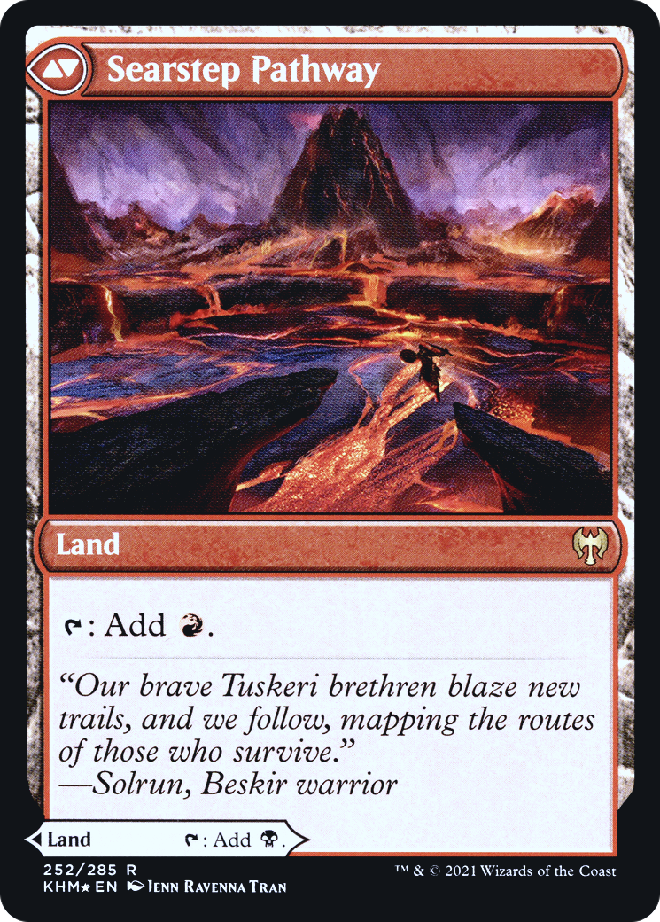 Blightstep Pathway // Searstep Pathway (PRE-252S) - Kaldheim Promos Foil