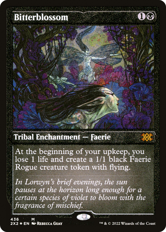 Bitterblossom (2X2-436) - Double Masters 2022 Etched Foil