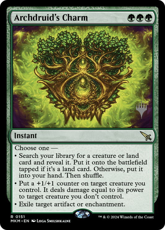 Archdruid's Charm (PPMKM-151P) - Murders at Karlov Manor Promos