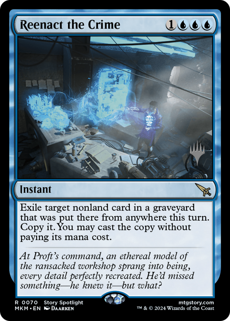 Reenact the Crime (PPMKM-70P) - Murders at Karlov Manor Promos Foil