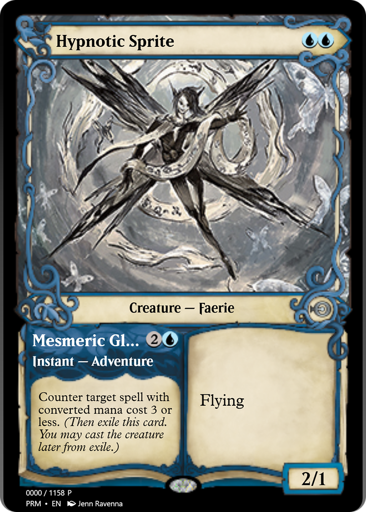 Hypnotic Sprite // Mesmeric Glare (PRM-78742) - Magic Online Promos Foil
