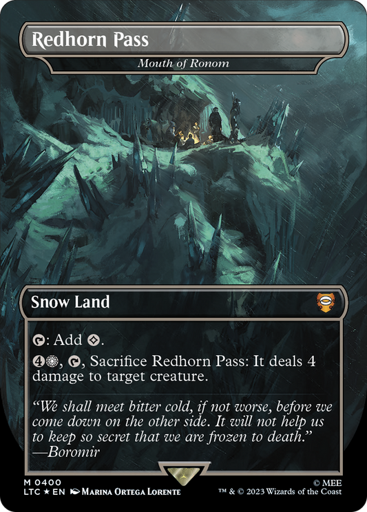 Mouth of Ronom (LTC-400) - Tales of Middle-earth Commander / Redhorn Pass (Borderless) Foil