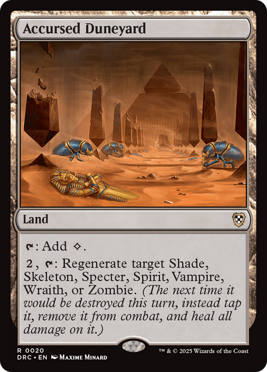 Accursed Duneyard (DRC-020) - Commander: Aetherdrift Foil