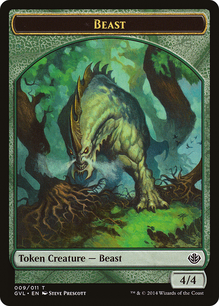 Beast (DD3-009) - Duel Decks Anthology: Garruk vs. Liliana Tokens