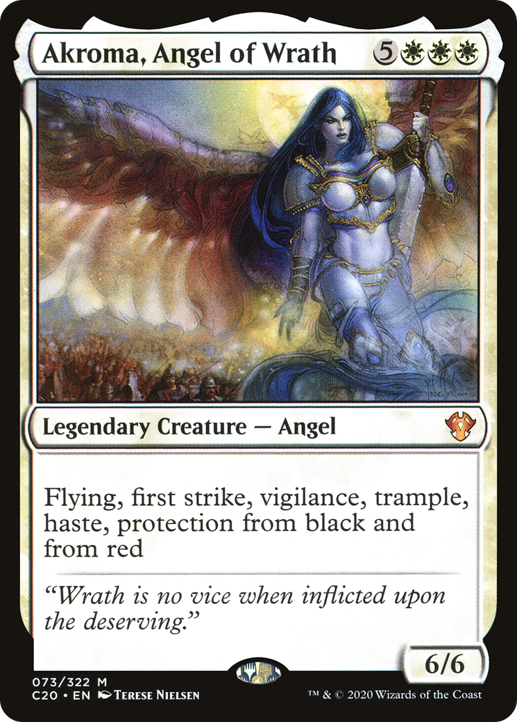 Akroma, Angel of Wrath (C20-073) - Commander 2020