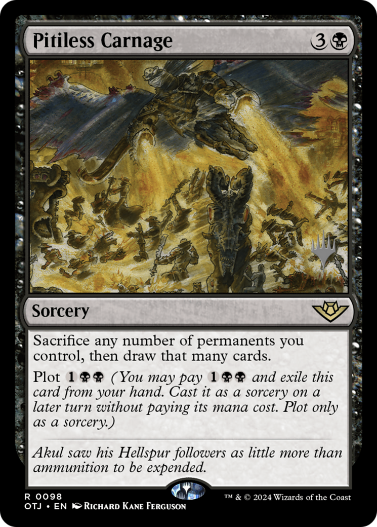 Pitiless Carnage (PPOTJ-98P) - Outlaws of Thunder Junction Promos