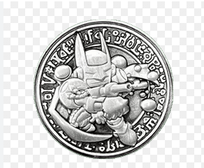 Yu-Gi-Oh! Pre-Registration Coin - Silver - Elemental Hero Bubbleman (Opened)