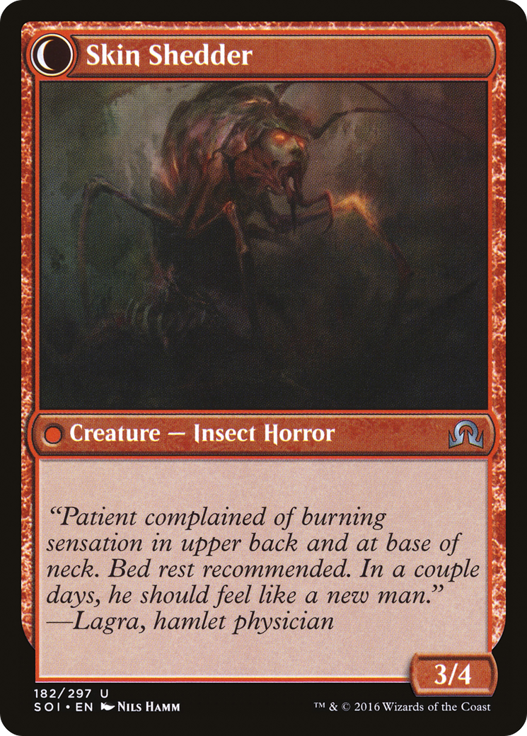 Skin Invasion // Skin Shedder (SOI-182) - Shadows over Innistrad: (Double Faced Transform)