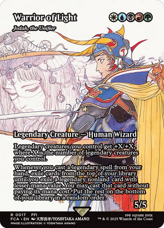 Warrior of Light - Jodah, the Unifier (Showcase) (FCA-017) - FINAL FANTASY: Through the Ages Foil