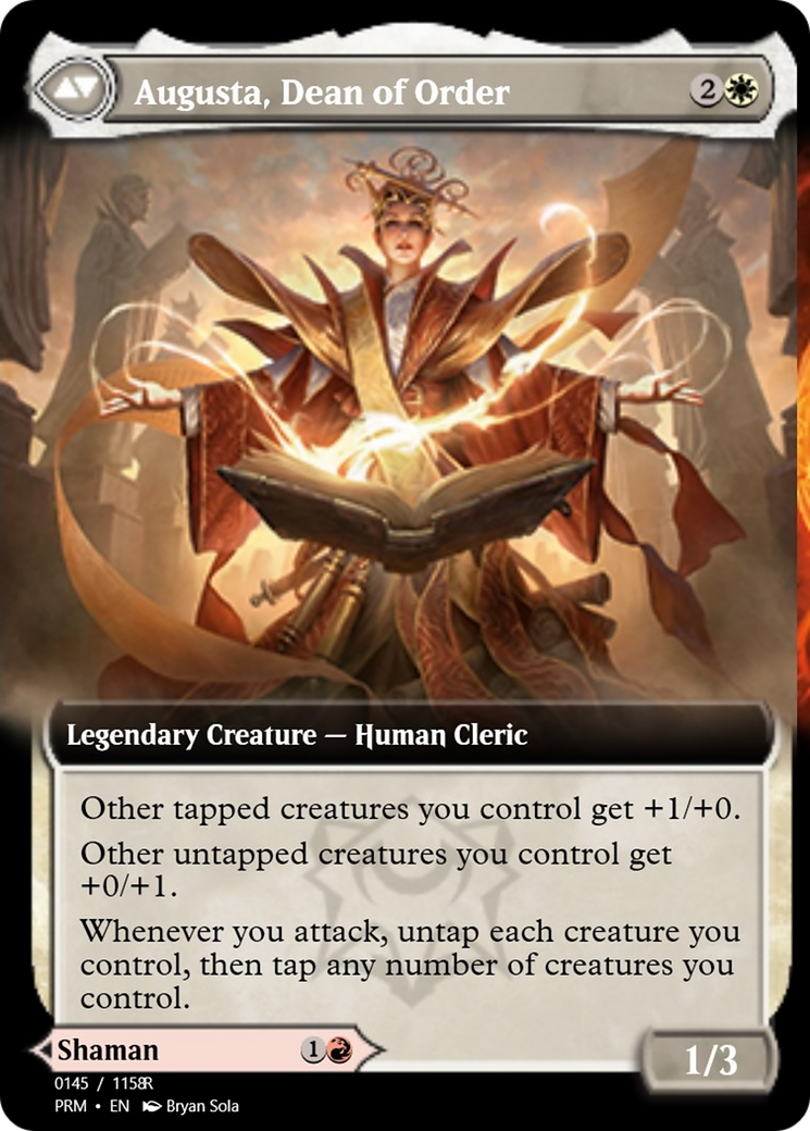 Plargg, Dean of Chaos // Augusta, Dean of Order (PRM-90260) - Magic Online Promos Foil
