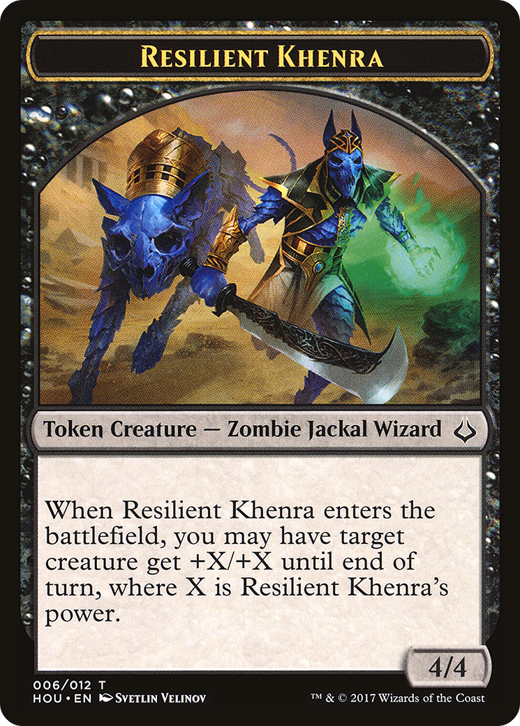 Resilient Khenra (HOU-006) - Hour of Devastation Tokens