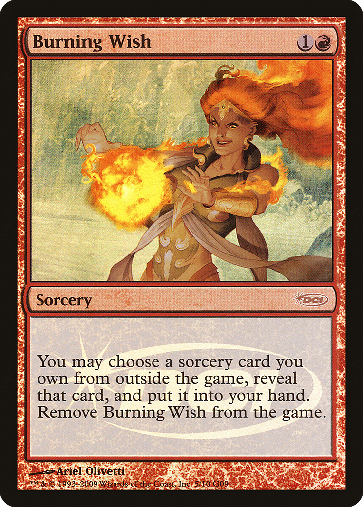Burning Wish (JDG-005) - Judge Gift Cards 2009 Foil