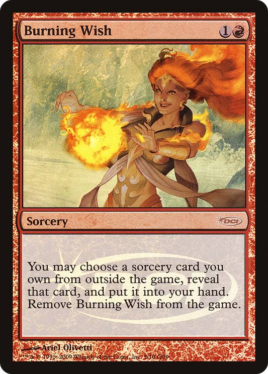Burning Wish (JDG-005) - Judge Gift Cards 2009 Foil