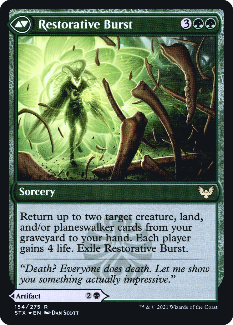 Pestilent Cauldron // Restorative Burst (PRE-154S) - Strixhaven: School of Mages Promos Foil