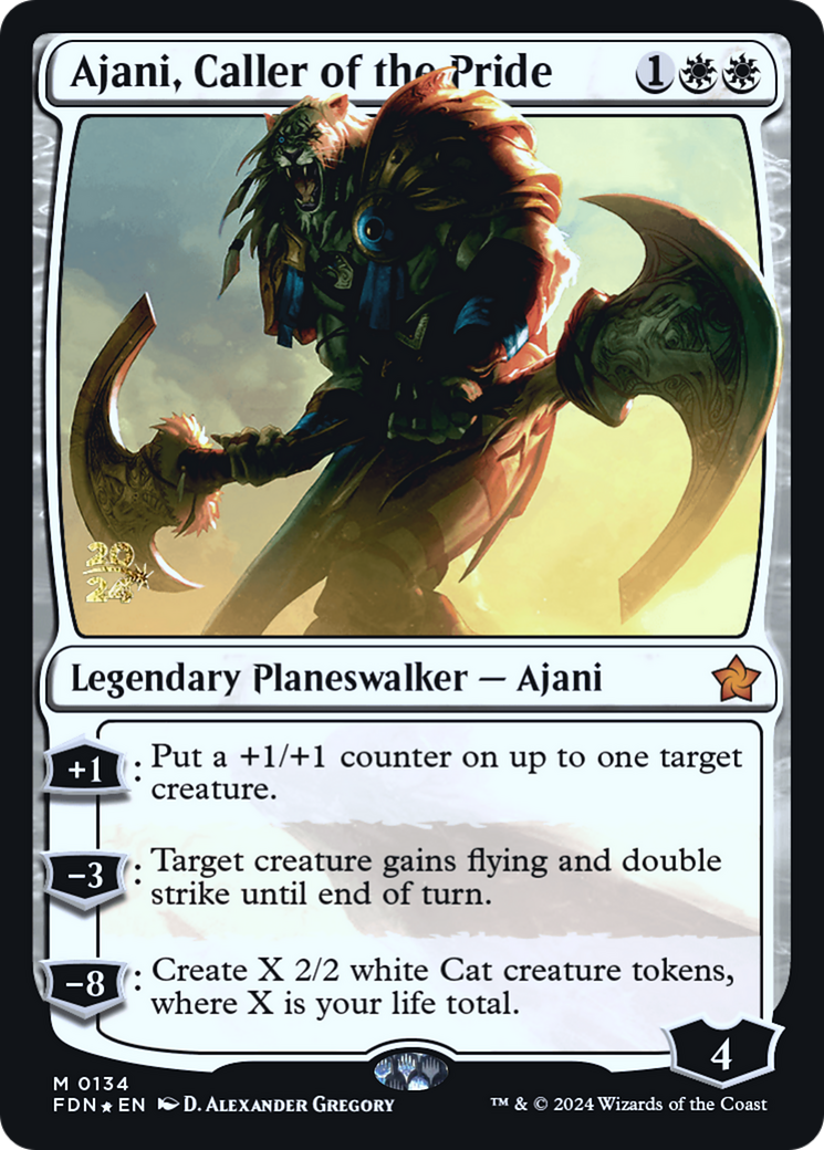 Ajani, Caller of the Pride (PRE-134) - Prerelease Cards Foil