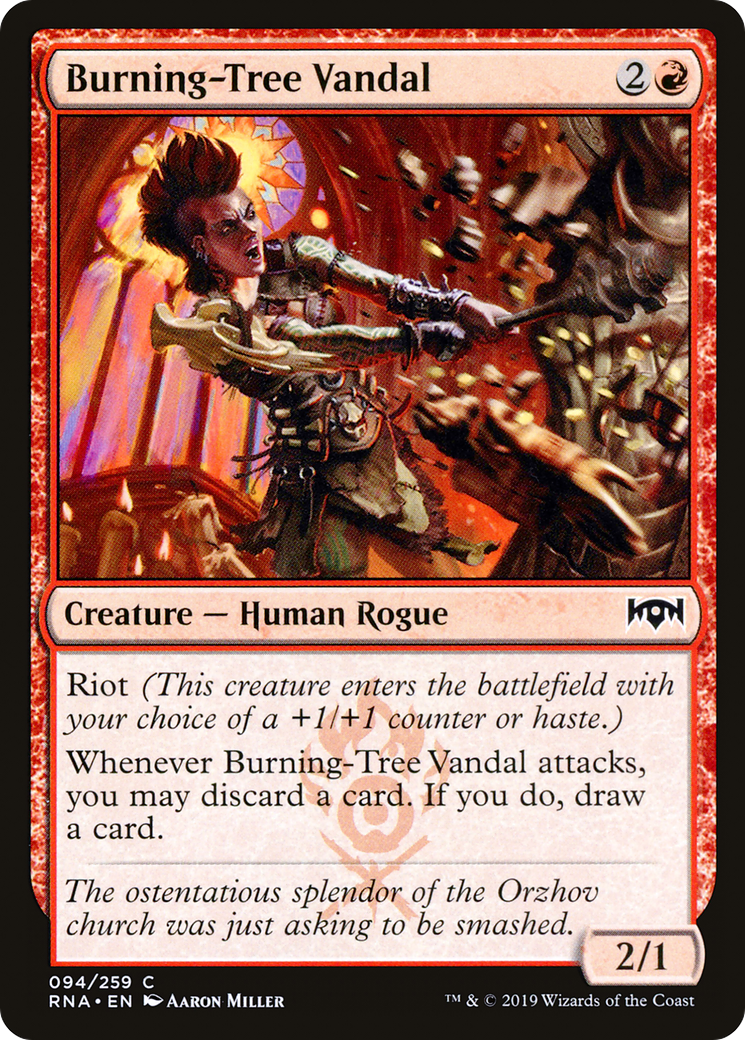 Burning-Tree Vandal (RNA-094) - Ravnica Allegiance