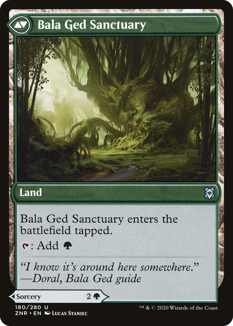 Bala Ged Recovery // Bala Ged Sanctuary (ZNR-180) - Zendikar Rising Foil