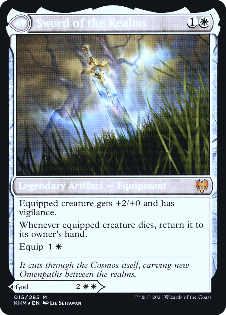 Halvar, God of Battle // Sword of the Realms (PRE-15S) - Kaldheim Promos Foil