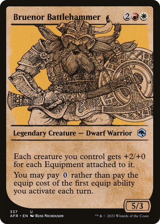 Bruenor Battlehammer (AFR-337) - Adventures in the Forgotten Realms: (Showcase) Foil