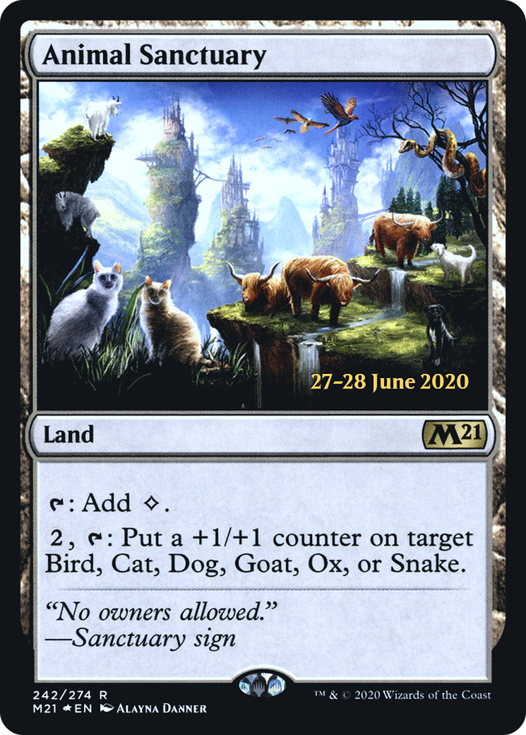 Animal Sanctuary (PRE-242S) - Core Set 2021 Promos Foil
