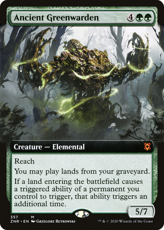 Ancient Greenwarden (ZNR-357) - Zendikar Rising: (Extended Art)