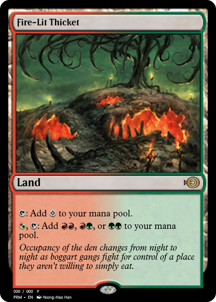 Fire-Lit Thicket (PRM-62457) - Magic Online Promos Foil
