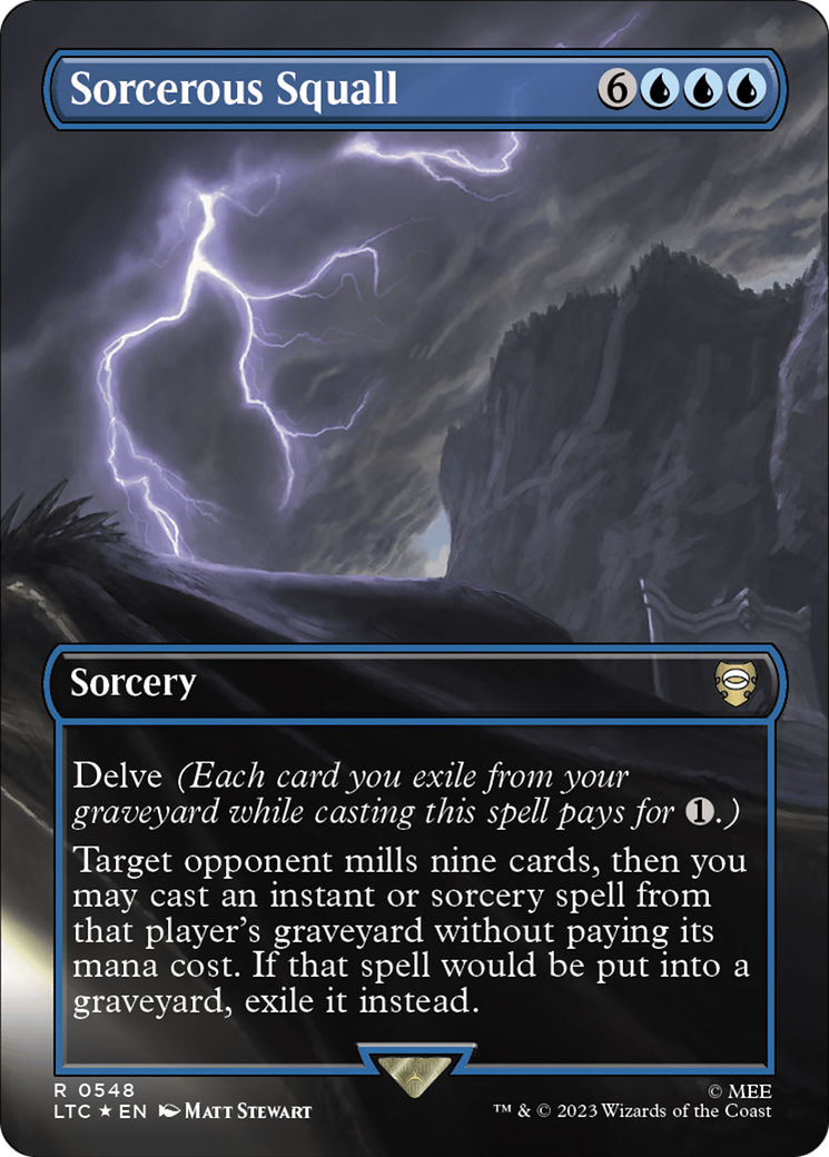 Sorcerous Squall (LTC-548) - Tales of Middle-earth Commander (Borderless) Foil