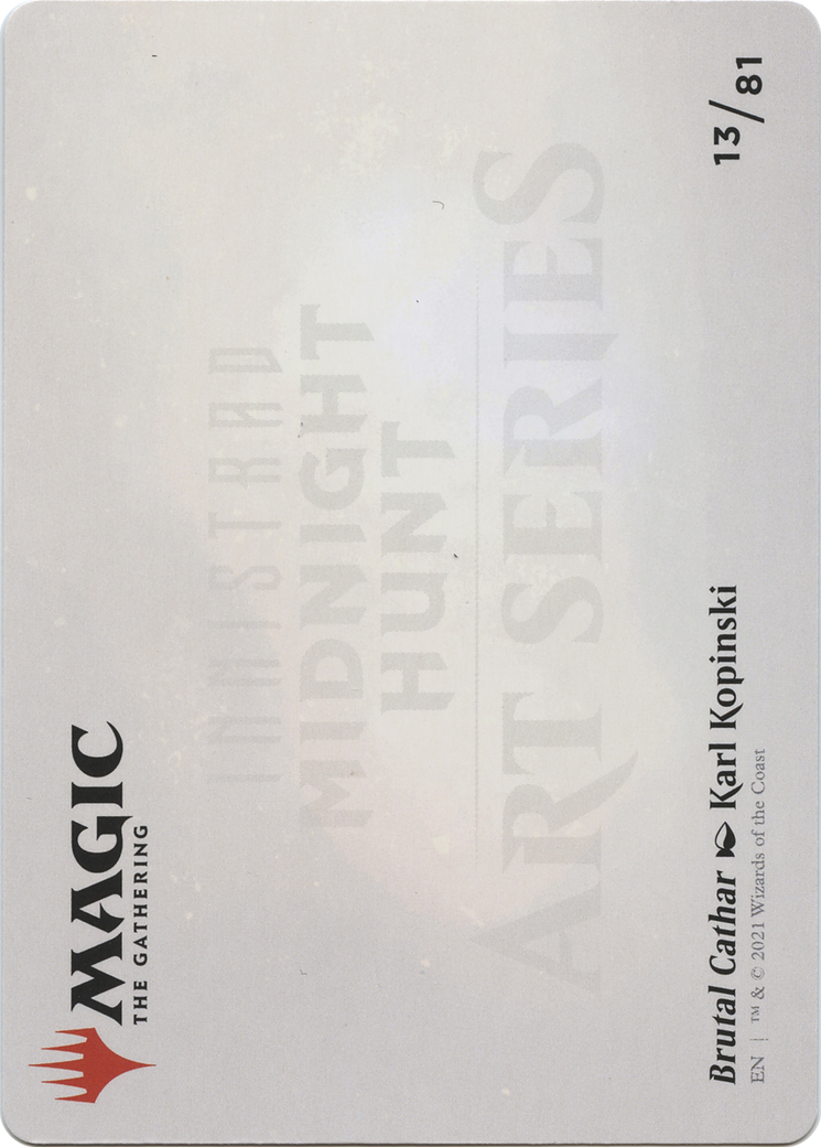 Brutal Cathar // Brutal Cathar (AMID-013) - Midnight Hunt Art Series (Borderless)