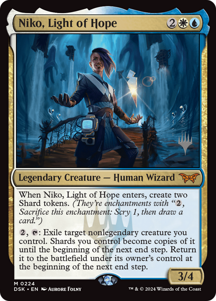 Niko, Light of Hope (PPDSK-224P) - Duskmourn: House of Horror Promos