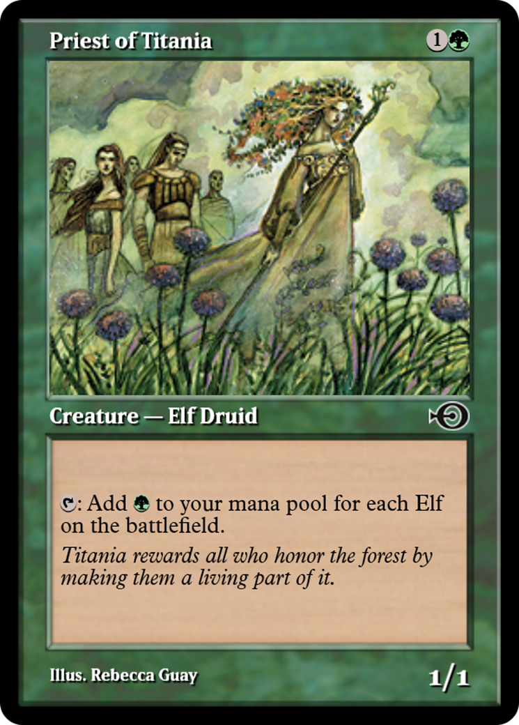 Priest of Titania (PRM-36120) - Magic Online Promos Foil
