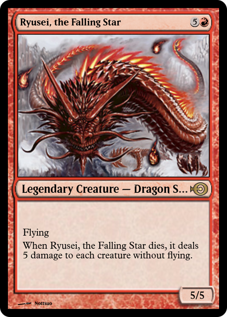 Ryusei, the Falling Star (PRM-32001) - Magic Online Promos Foil