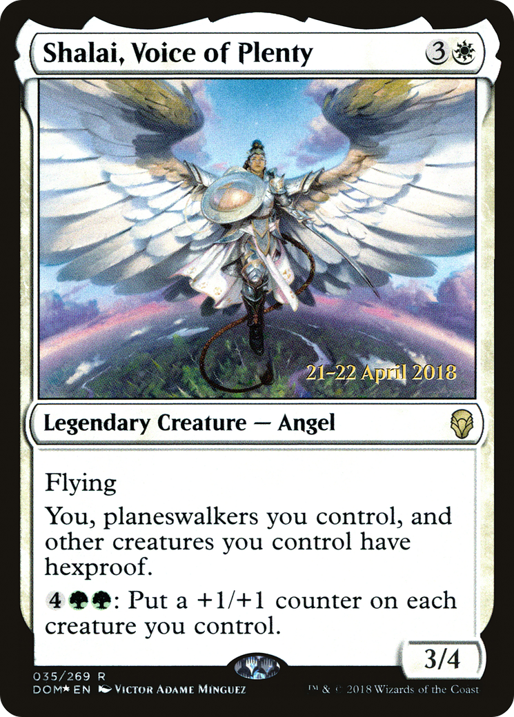 Shalai, Voice of Plenty (PRE-35S) - Dominaria Promos Foil
