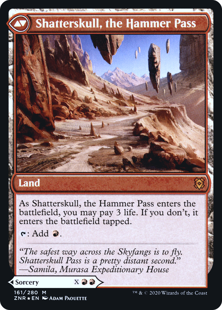 Shatterskull Smashing // Shatterskull, the Hammer Pass (PRE-161S) - Zendikar Rising Promos Foil