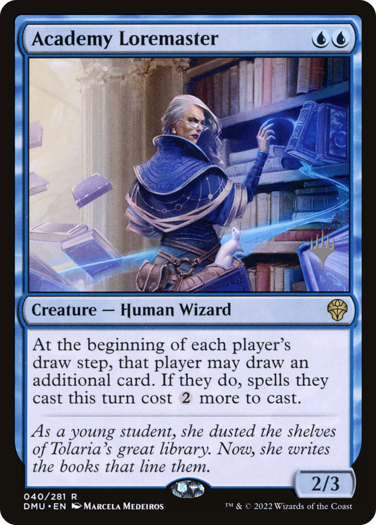 Academy Loremaster (PPDMU-40P) - Dominaria United Promos Foil