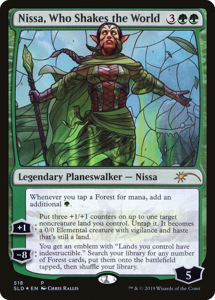 Nissa, Who Shakes the World (SLD-518) - Secret Lair Drop Foil