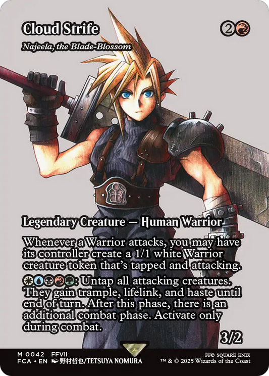 Cloud Strife - Najeela, the Blade-Blossom (Showcase) (FCA-042) - FINAL FANTASY: Through the Ages Foil