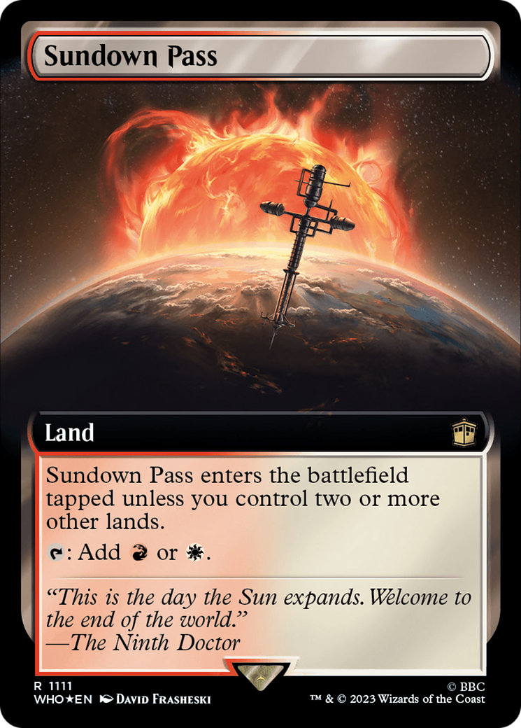 Sundown Pass (WHO-1111) - Doctor Who: (Extended Art) Foil
