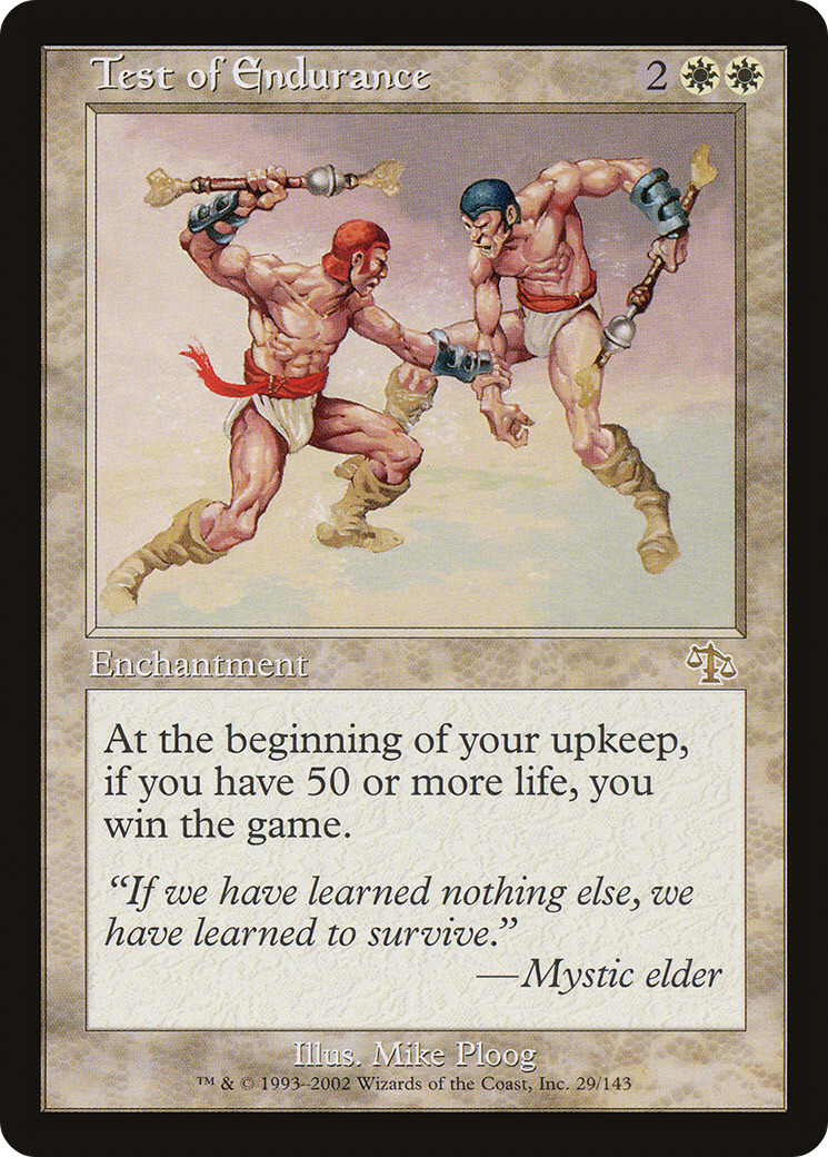 Test of Endurance (JUD-029) - Judgment