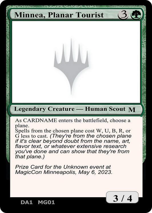 Minnea, Planar Tourist (UNK-MG01) - Unknown Event