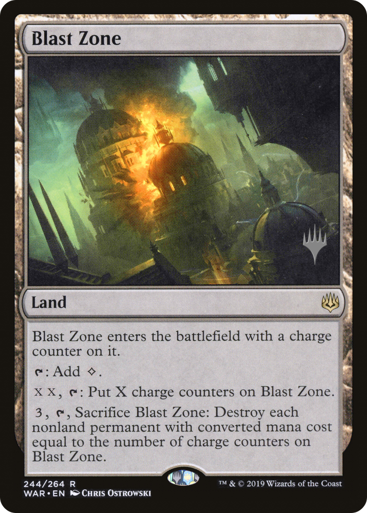 Blast Zone (PPTHB-244P) - War of the Spark Promos Foil