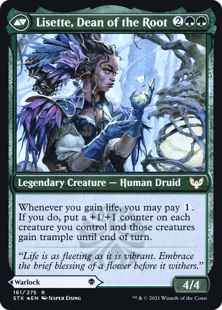Valentin, Dean of the Vein // Lisette, Dean of the Root (PRE-161S) - Strixhaven: School of Mages Promos Foil