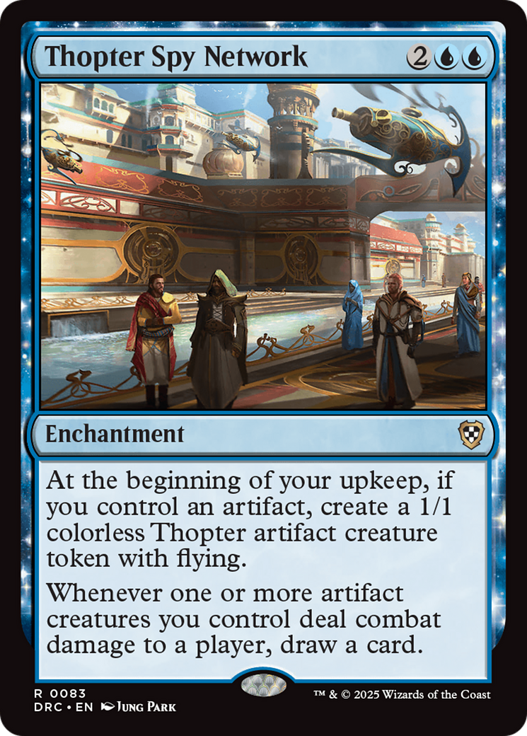 Thopter Spy Network (DRC-083) - Commander: Aetherdrift: (enchantment) Foil